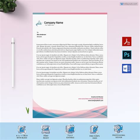 Free Letterhead Templates (Adobe, GDocs, Slides, Word).